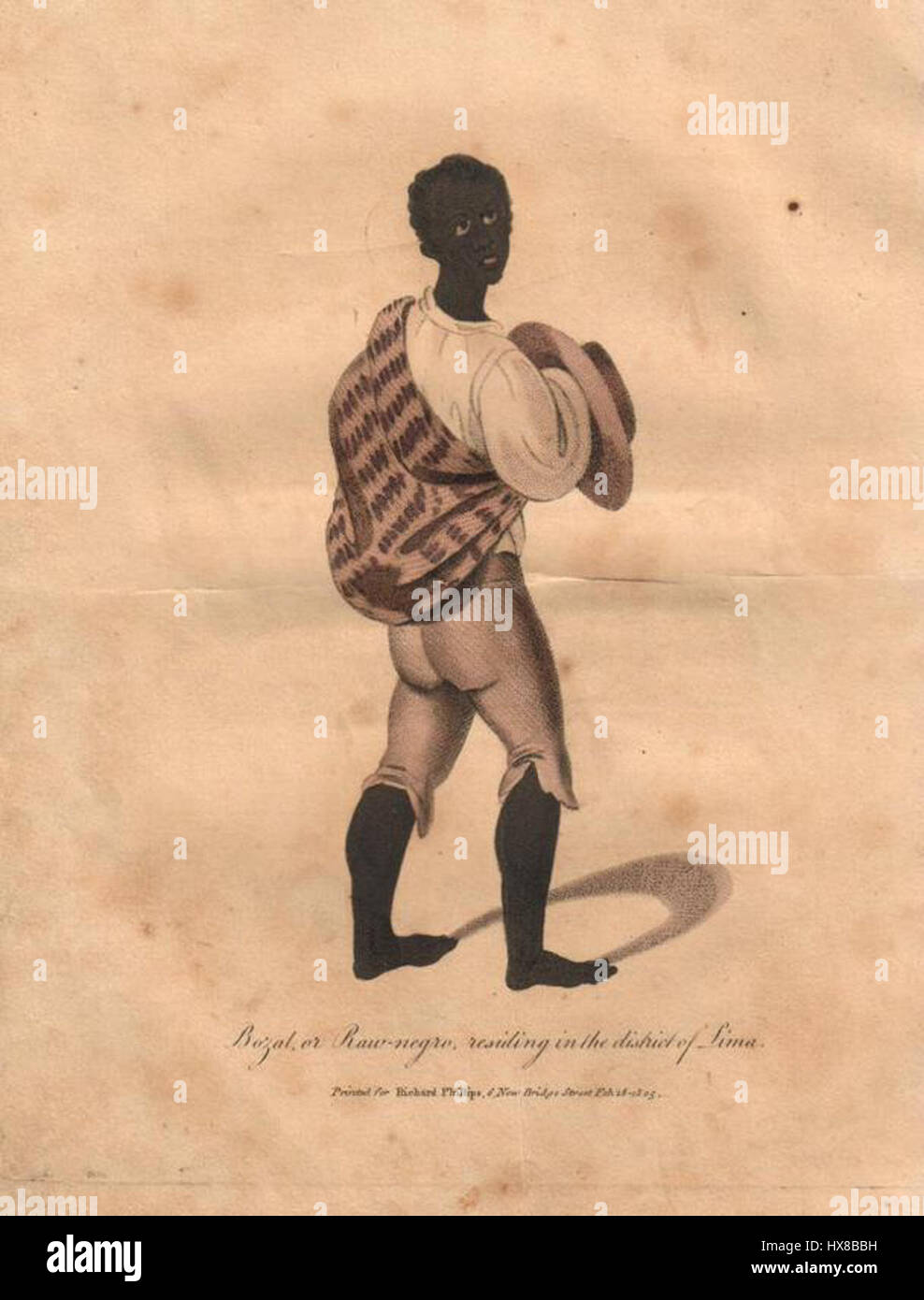 Questo lavoro di Richard Phillips e Bozal, "dall'attuale stato del Perù" (1805), fornisce un resoconto del Perù durante l'inizio del XIX secolo, descrivendo dettagliatamente la sua geografia, economia e struttura sociale, offrendo preziose informazioni storiche. Foto Stock