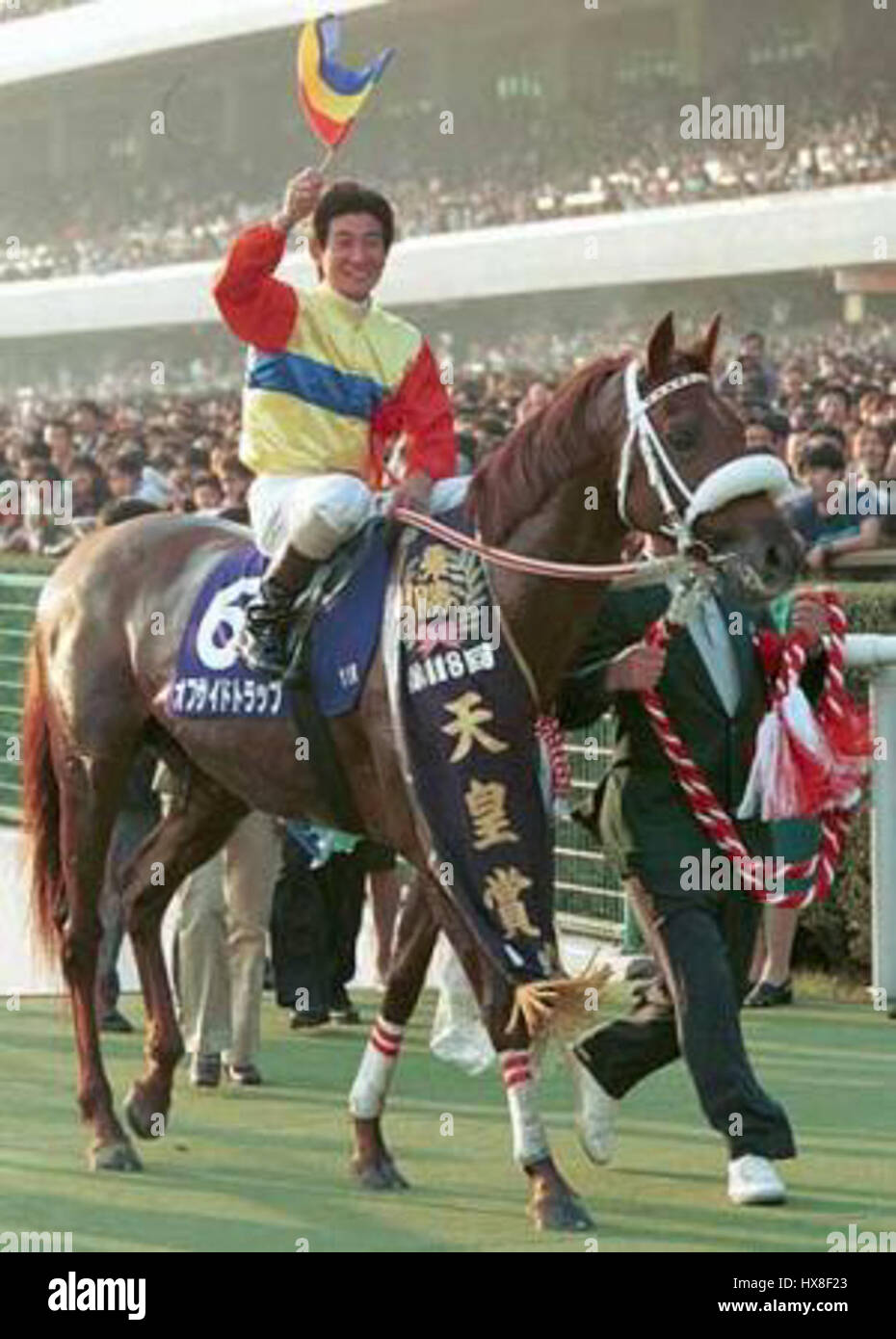 Tenno sho è un prestigioso premio letterario giapponese, istituito nel 1989, assegnato annualmente agli autori per i loro eccezionali risultati nella letteratura giapponese contemporanea. Il premio onora le opere che dimostrano l'eccellenza letteraria e contribuiscono al paesaggio culturale del Giappone. Tenno sho è riconosciuto per il suo rigoroso processo di selezione e per la significativa influenza nel mondo letterario giapponese. Foto Stock