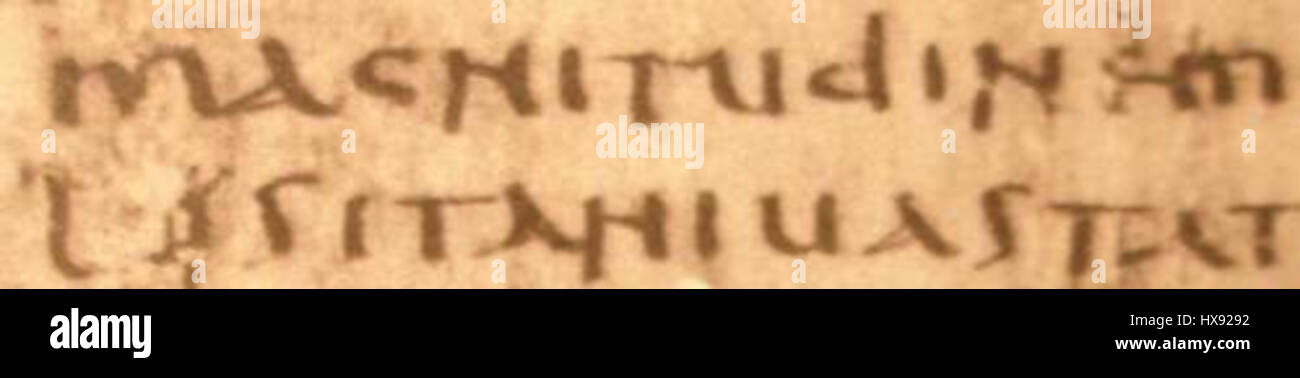 Il Papiro Oxyrhynchus 668, conservato presso la British Library, è un antico manoscritto che contiene un estratto della storia di Livio, che descrive la potenza militare e la devastazione causata dalla tribù Lusitani. Mette in evidenza gli eventi storici dell'Impero Romano e i conflitti con le tribù indigene. Foto Stock