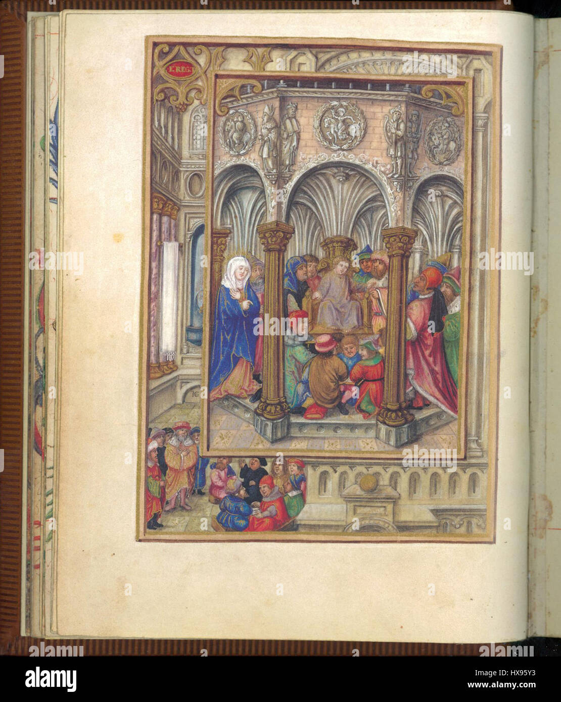 Prayerbook di Albrecht di Brandeburgo, Biblioteca Estense Universitaria, MS alfa.U.6.7, fol. 22v Foto Stock