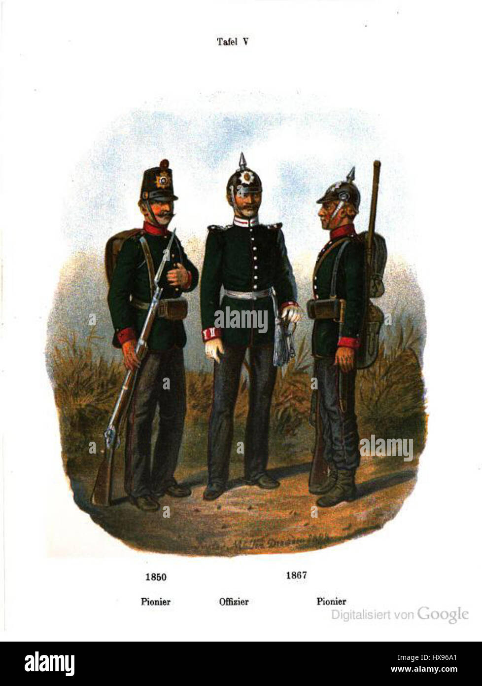 Questa mappa storica della Sassonia del 1850-1867 mostra i confini politici e territoriali della regione durante la metà del XIX secolo. Riflette gli sviluppi infrastrutturali e le divisioni amministrative chiave della Sassonia durante questo periodo della storia europea. Foto Stock