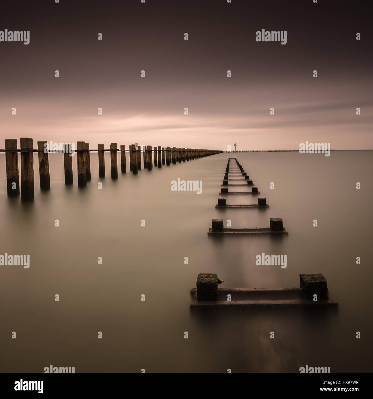 Difesa Shebury boom, Shoebury Garrison Foto Stock