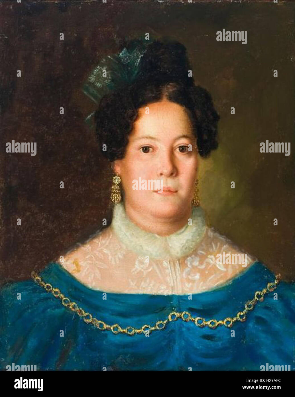 La Marquesa de Santos era una nobildonna brasiliana nota per la sua influenza significativa nel Brasile del XIX secolo. Ha svolto un ruolo importante nella politica di corte brasiliana e nella vita sociale, in particolare attraverso il suo rapporto con l'imperatore Pietro I.. Foto Stock