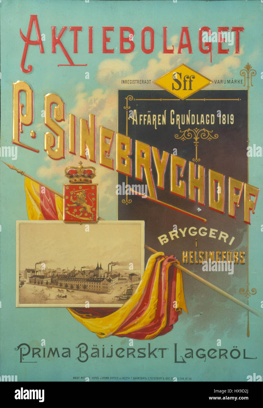 Sinebrychoff poster Foto Stock