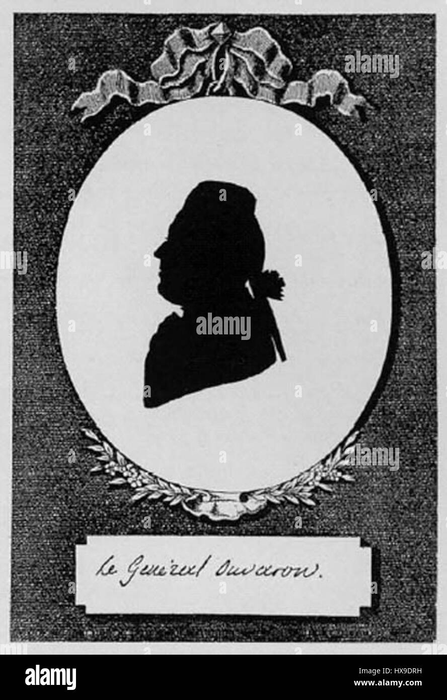 Il conte Alexander Sergeyevich Uvarov (1786–1855) è stato uno statista russo, studioso e patrono delle arti, noto per i suoi contributi all'educazione e alla cultura russa durante il XIX secolo. Foto Stock