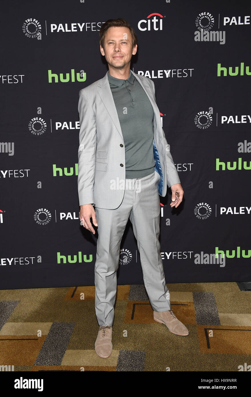 Hollywood, California, USA. 25 Mar, 2017. Jimmi Simpson arriva per il PaleyFest 2017: Westworld presso il teatro Dolby. Credito: Lisa O'Connor/ZUMA filo/Alamy Live News Foto Stock