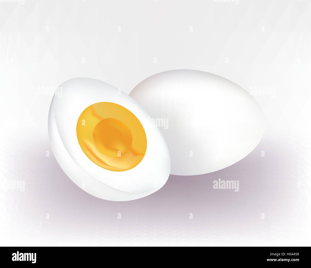 Uova su sfondo bianco Illustrazione Vettoriale