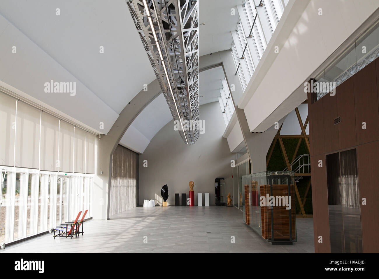 L'arioso interno della De Ploeg fabbrica, progettato da Gerrit Rietveld a Bergeijk nei Paesi Bassi. Foto Stock