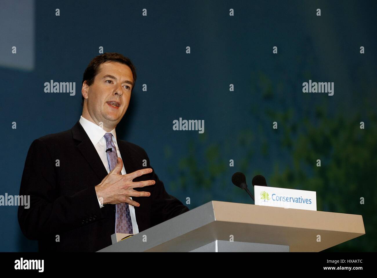 GEORGE OSBORNE MP CONFERENZA indirizzi 03 ottobre 2006 BICC Bournemouth Inghilterra Foto Stock