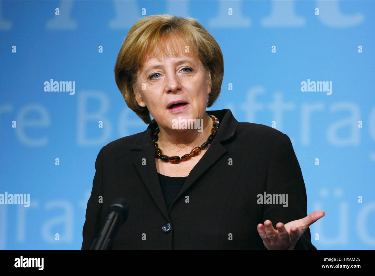 ANGELA MERKEL CANCELLIERE DELLA GERMANIA 17 Dicembre 2008 Foto Stock