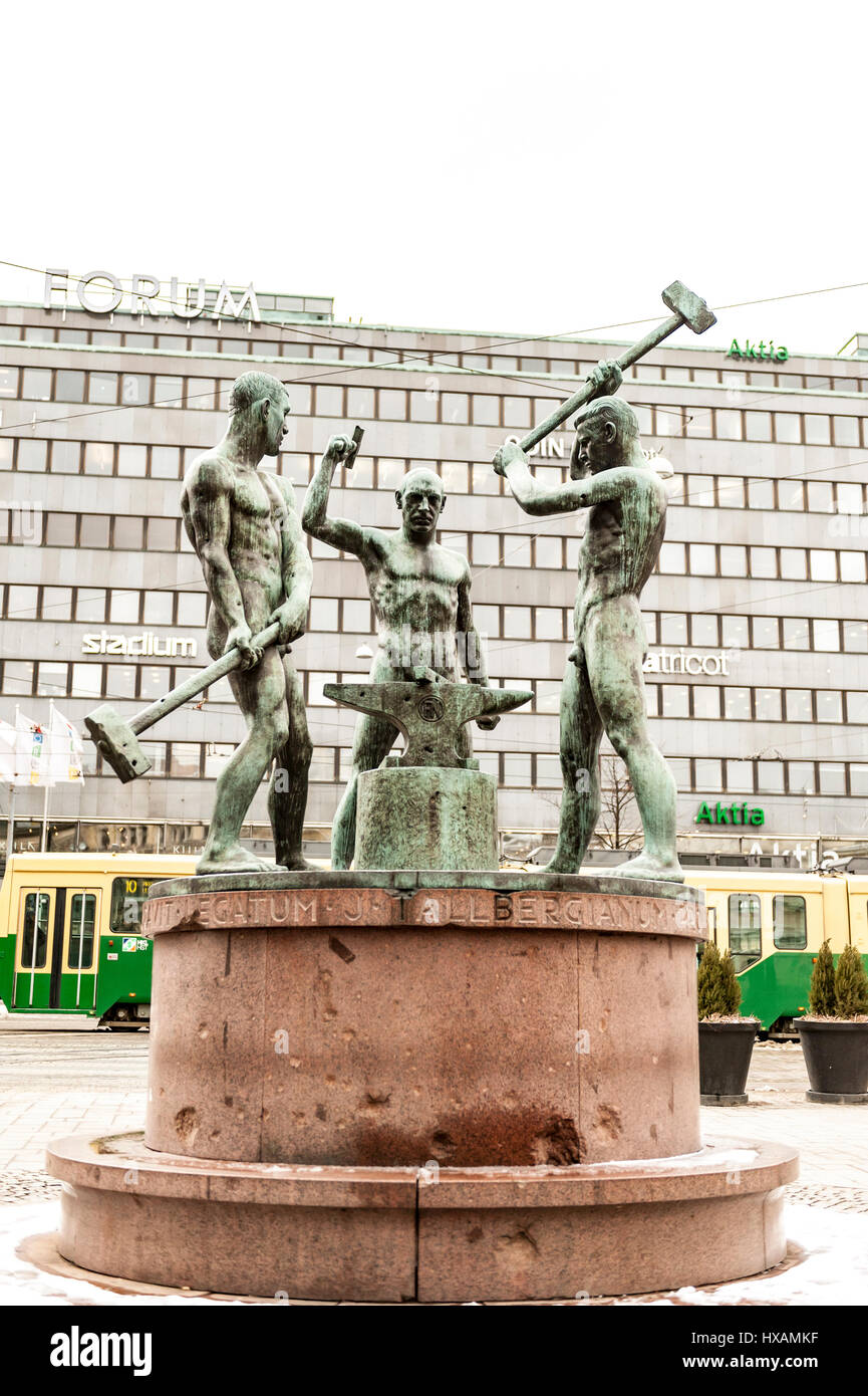 Tre Fabbri, Helsinki Foto Stock