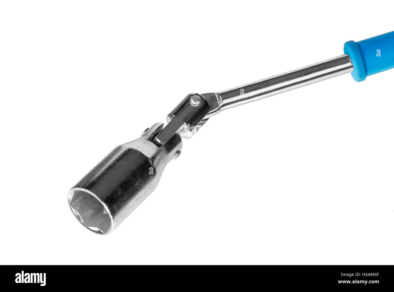 Maniglia a T in candela socket isolati su sfondo bianco Foto Stock
