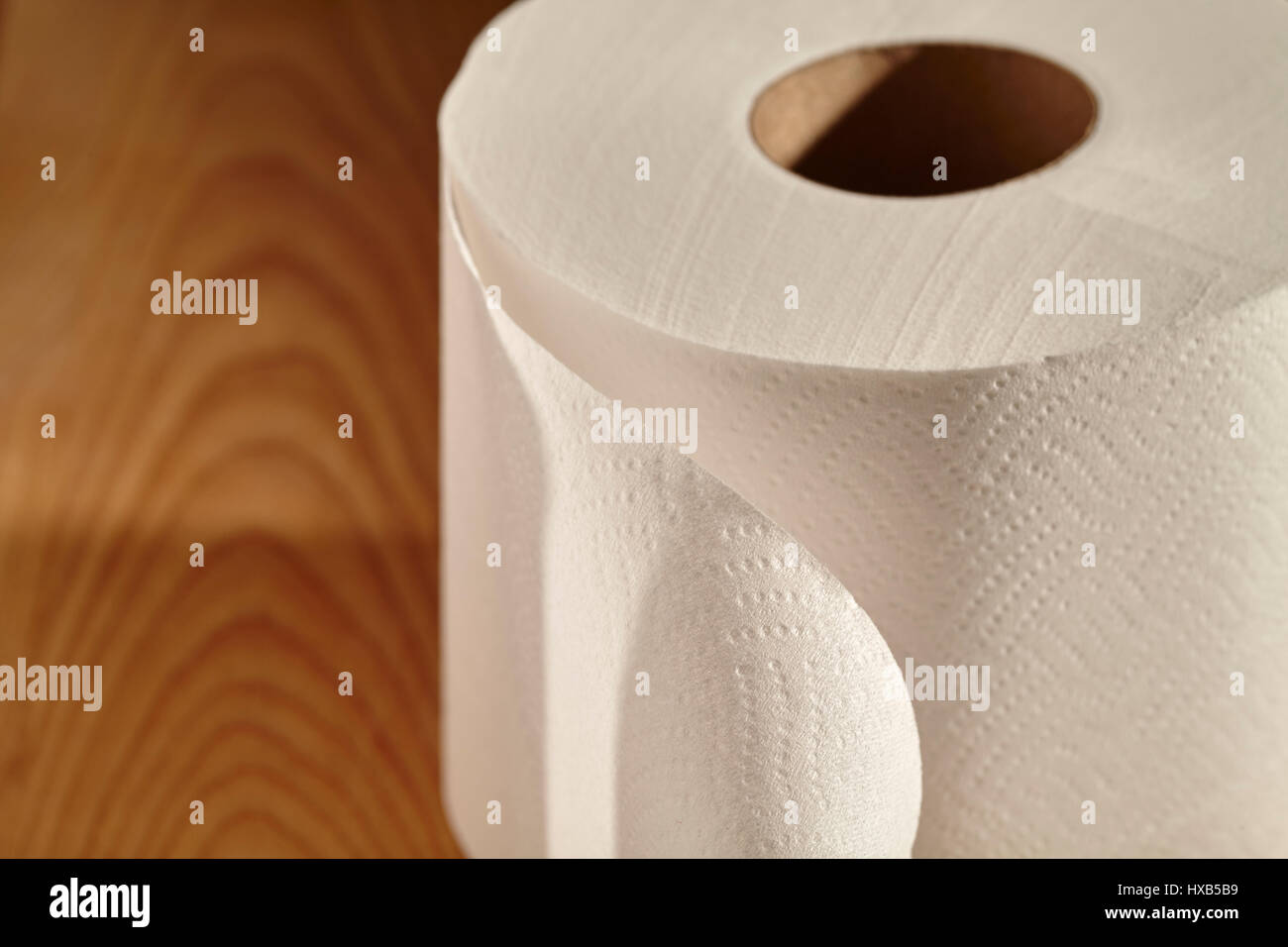 Rotolo di carta igienica, chiamato "un rotolo di carta igienica' in alcuni paesi di lingua Inglese Foto Stock