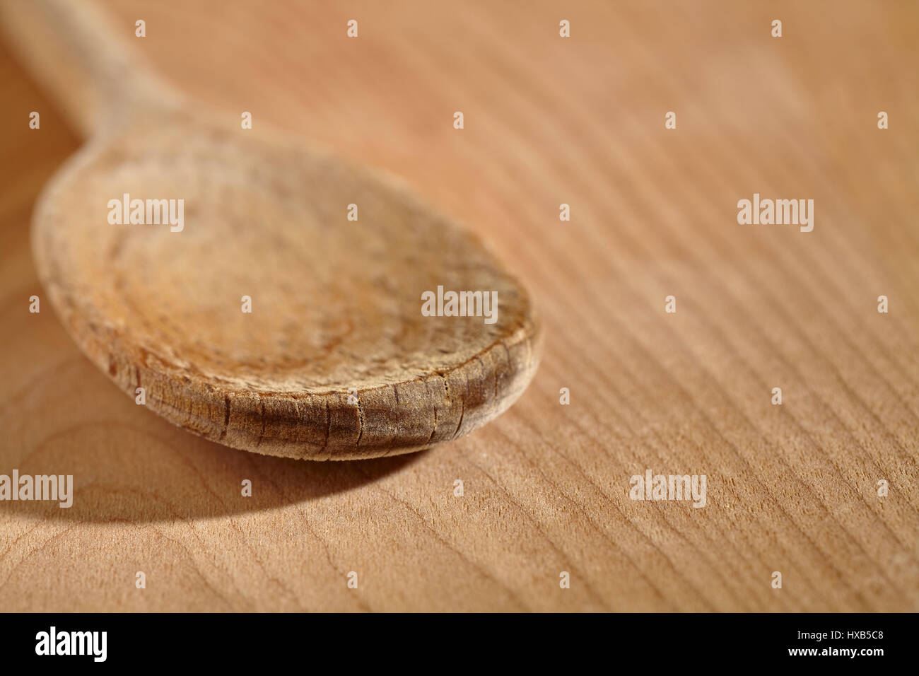 Legno cucchiaio da cucina Foto Stock