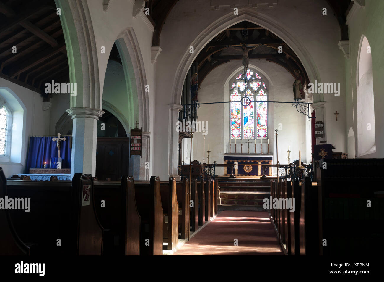 La Chiesa di Santa Maria, Burnham Deepdale, Norfolk, Inghilterra, Regno Unito Foto Stock