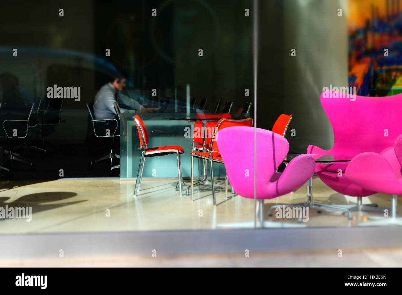 Interior design office, London, Regno Unito Foto Stock