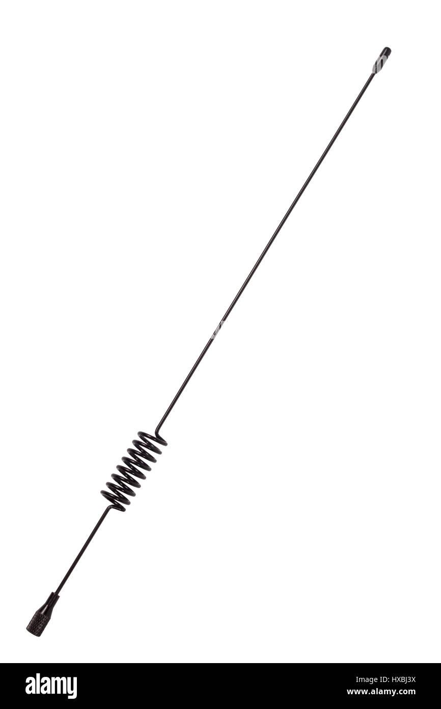 Standard rimovibile antenna gsm isolato su uno sfondo bianco Foto Stock
