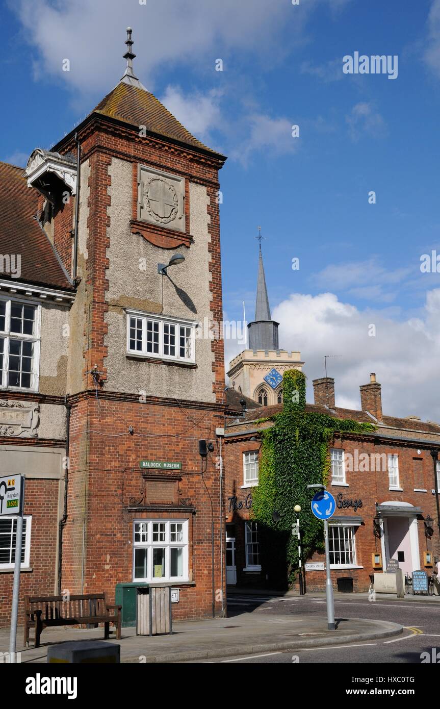 Town Hall, Baldock Hertfordshire Foto Stock