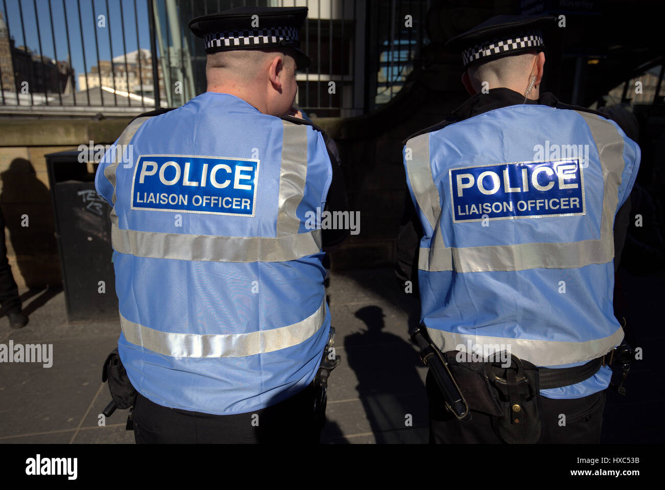 Polizia ufficiali di Scozia Foto Stock