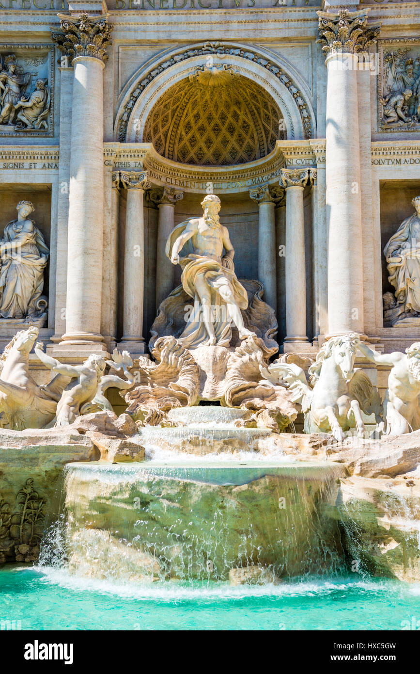 Fontana di Trevi Fontana di Trevi, landmark, Roma, lazio, Italy Foto Stock