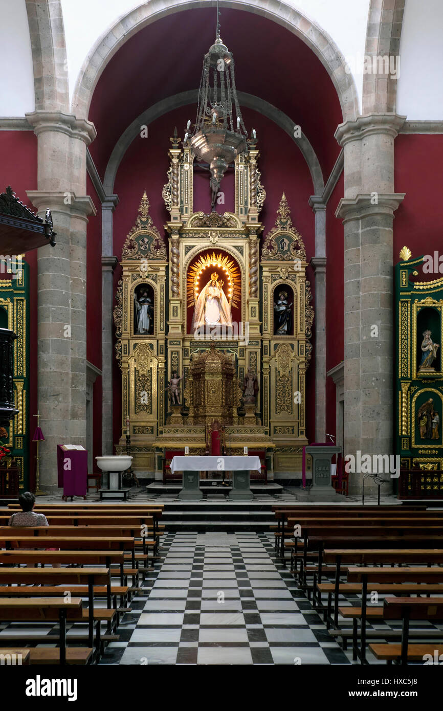 Coro, San Sebastian Chiesa, Agüimes, Gran Canaria Isole Canarie Spagna Foto Stock