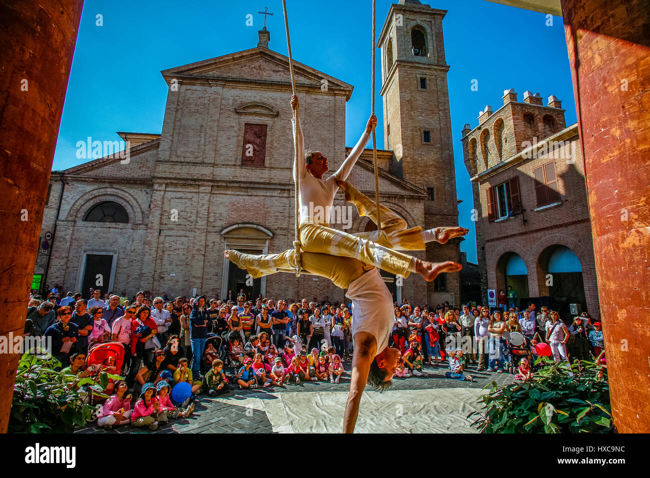 Emilia Romagna Saludecio mostra di artisti Sinakt Foto Stock