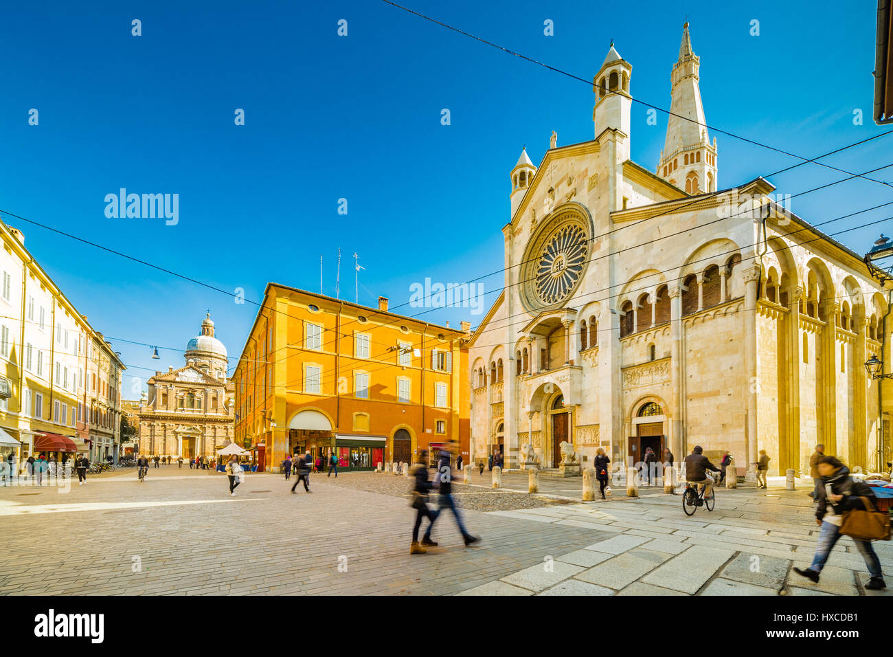Antica Cattedrale Cattolica di Modena, Italia Foto Stock