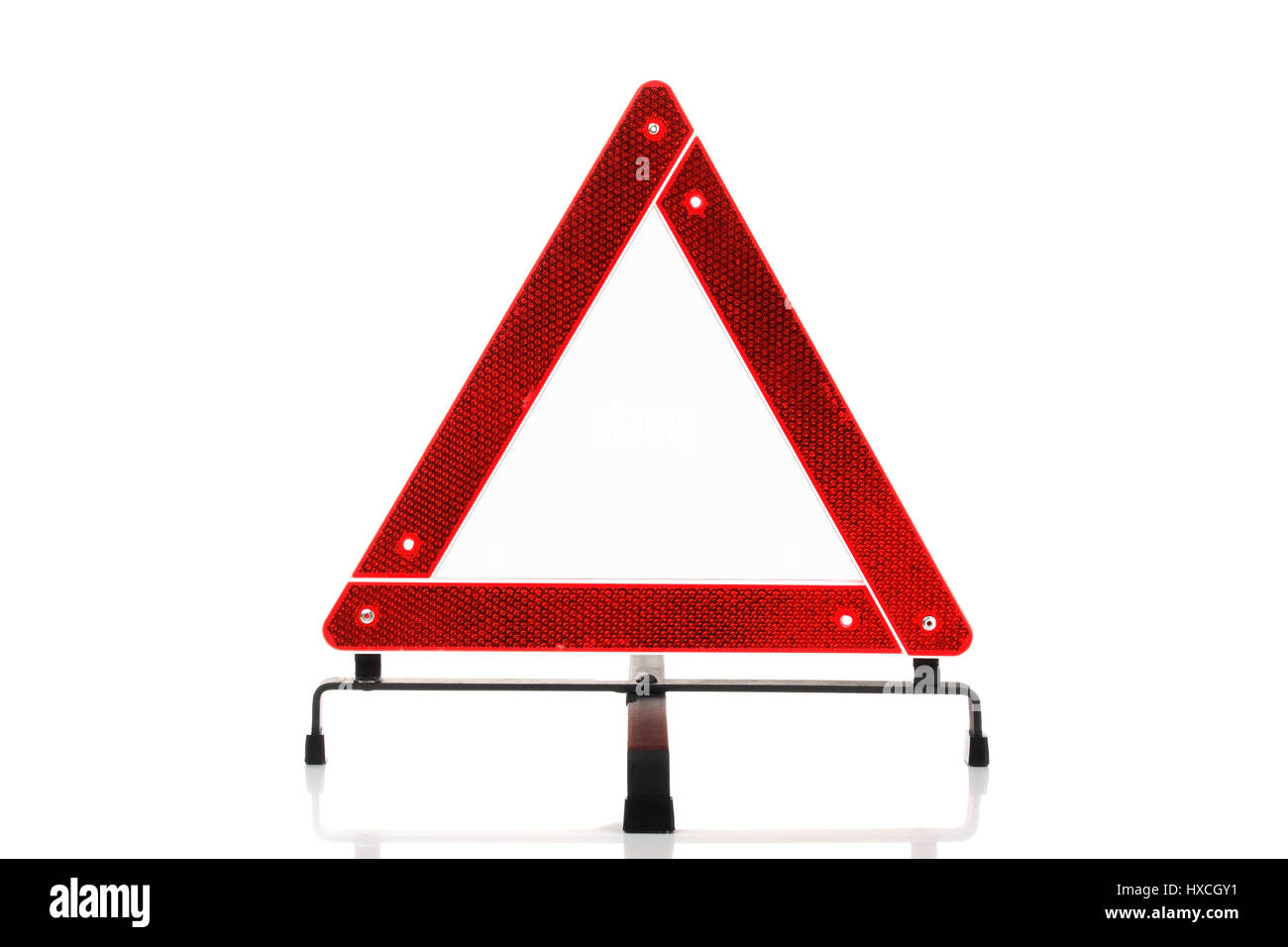 Il triangolo di avvertenza, Warndreieck Foto Stock