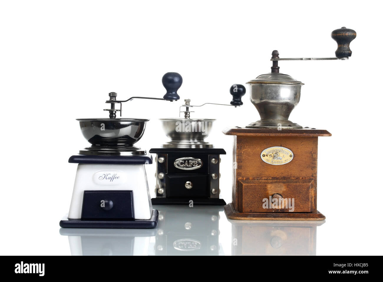 Macine Kaffeemühlen Foto Stock
