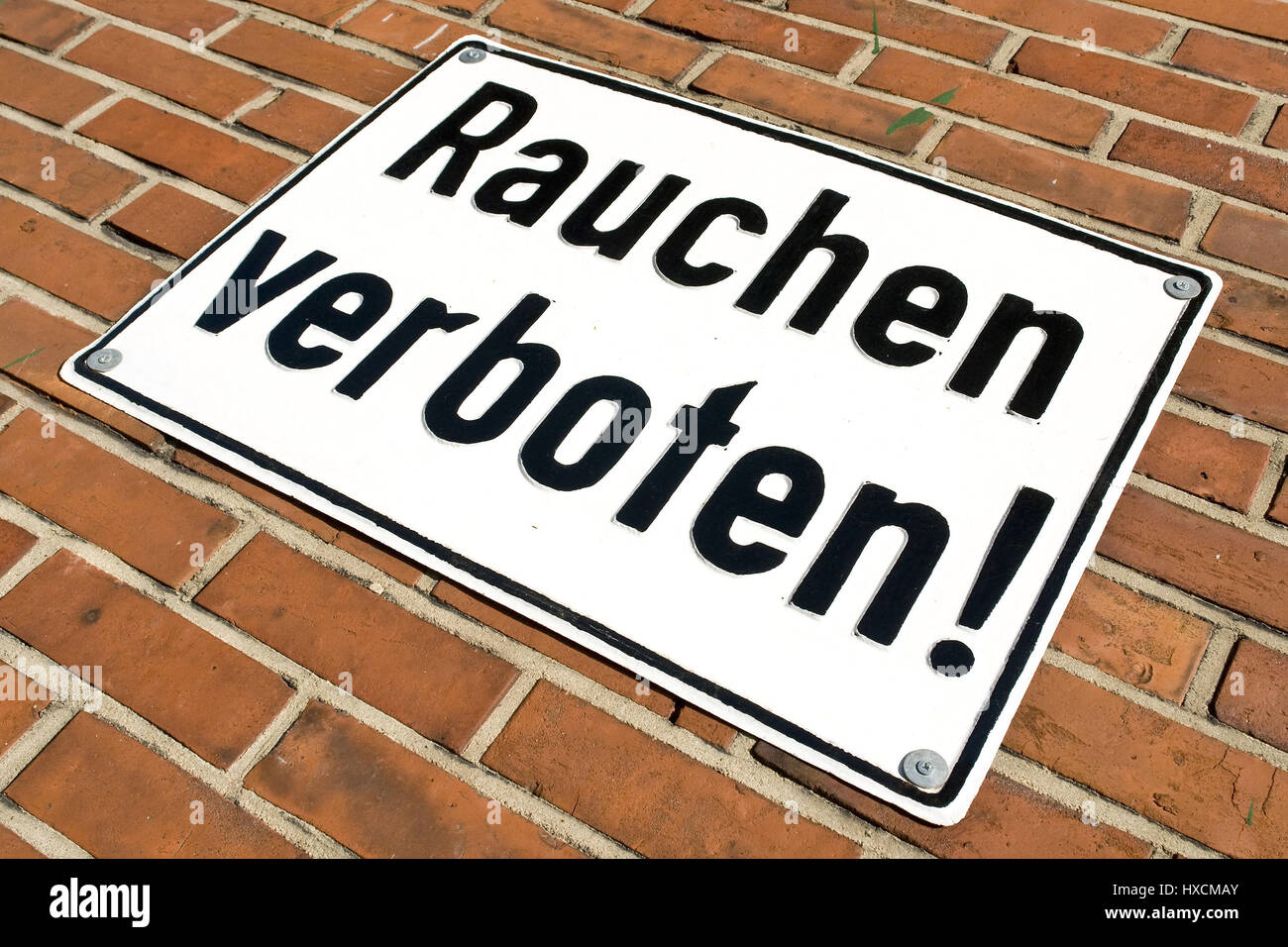Il fumo vietava, Rauchen verboten Foto Stock