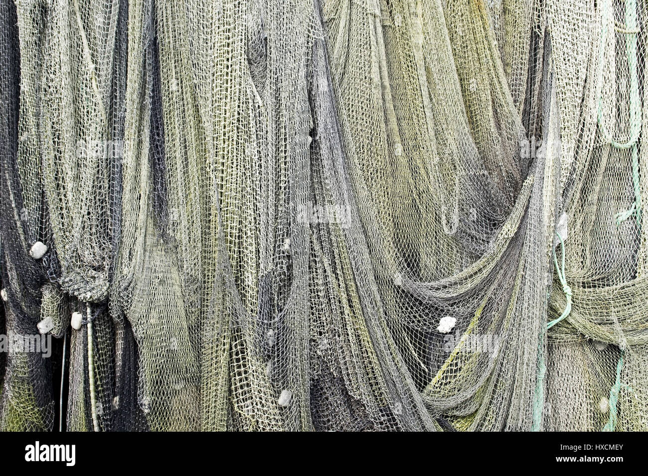 Le reti da pesca, Fischernetze Foto Stock
