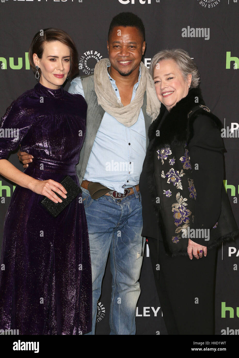 Hollywood, California, USA. 26 Mar, 2017. 26 Marzo 2017 - Hollywood, California - Sarah Paulson, Cuba Gooding Jr., Kathy Bates. Il Paley Centre for Media's 34th PaleyFest annuale di Los Angeles - ''American orrore storia: Roanoke" tenutosi presso il Teatro Dolby. Photo credit: AdMedia Credito: AdMedia/ZUMA filo/Alamy Live News Foto Stock