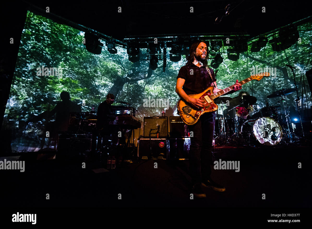 Cambridge, Regno Unito. Il 27 marzo 2017. L'alimentatore si esibisce dal vivo al Cambridge Junction sostenendo il loro album Tutte luminose elettriche. © Richard Etteridge / Alamy Live News Foto Stock