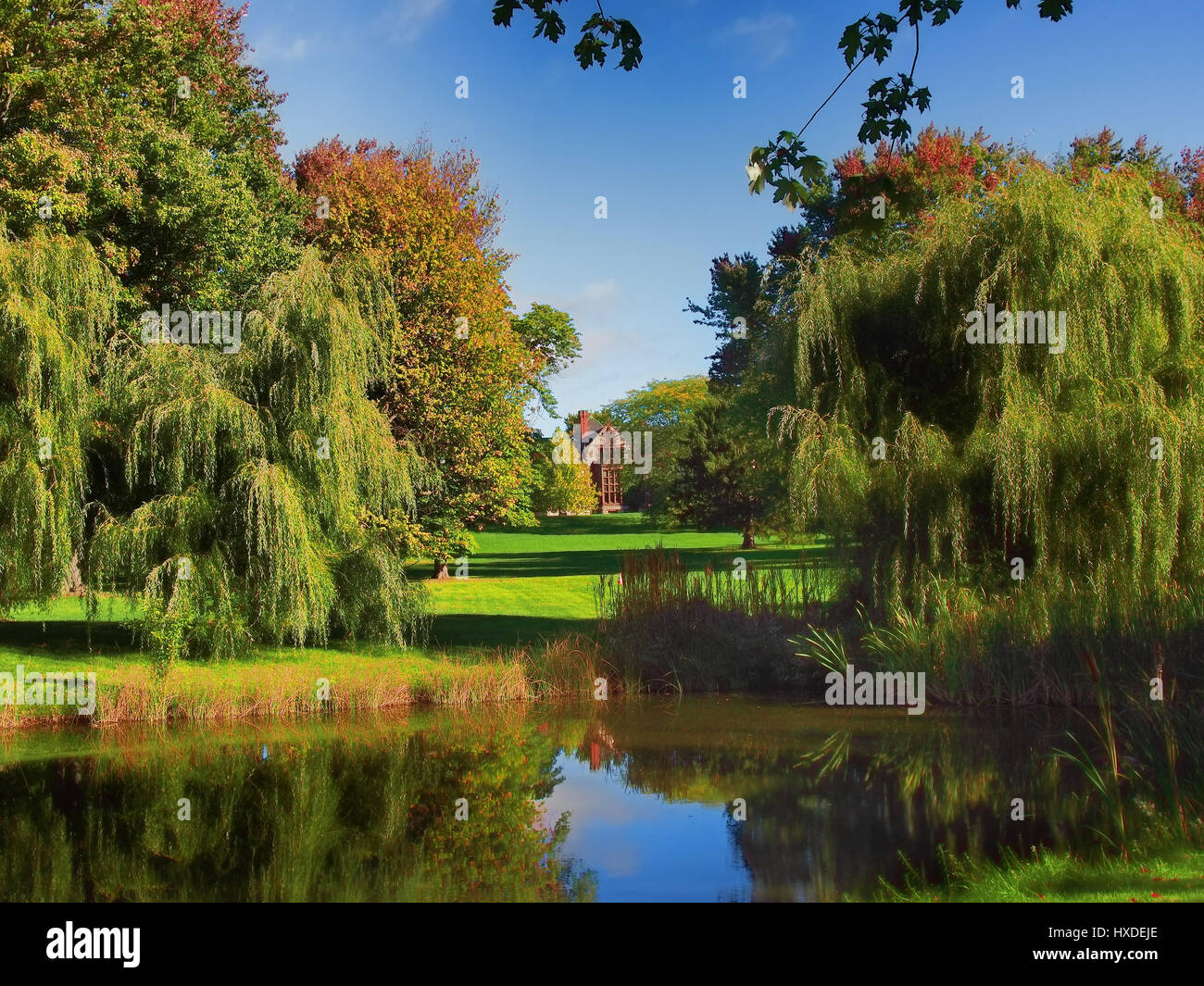 Bellissima Country Manor House Foto Stock