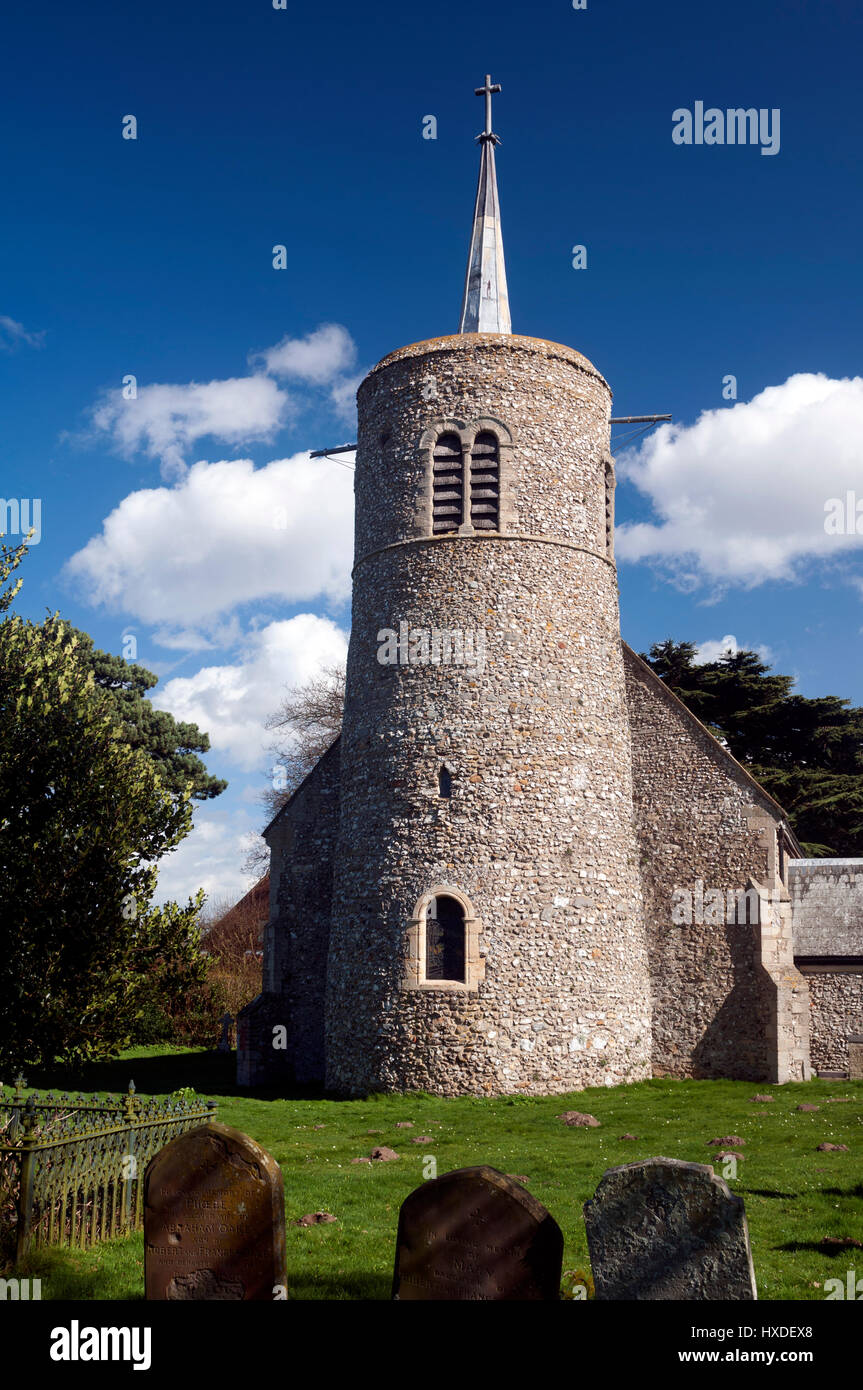 La Chiesa di Santa Maria, Titchwell, Norfolk, Inghilterra, Regno Unito Foto Stock