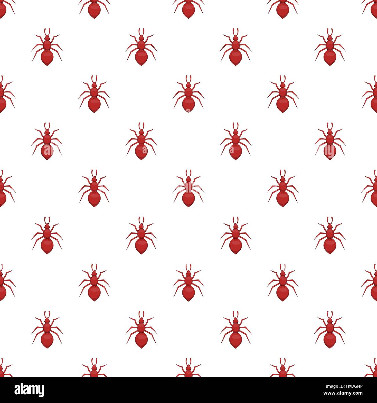 Ant pattern, stile cartoon Illustrazione Vettoriale