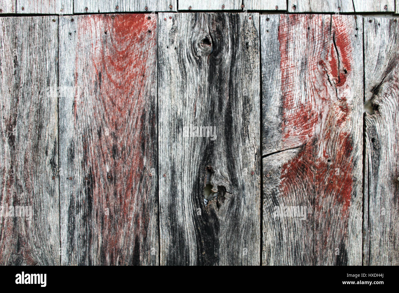 Legno del granaio Foto Stock