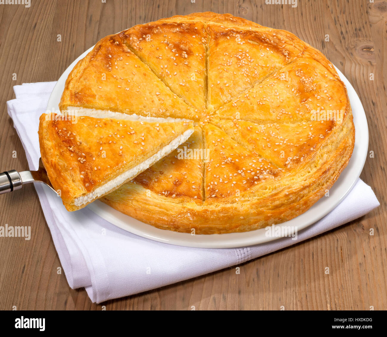 Torta Tiropita-Cheese Foto Stock