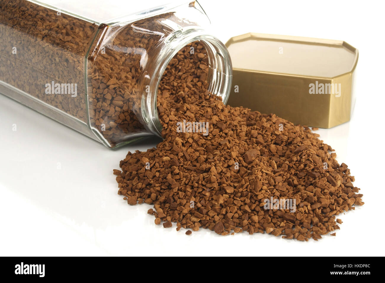Vetro con Instantkaffee, Glas mit Instantkaffee Foto Stock