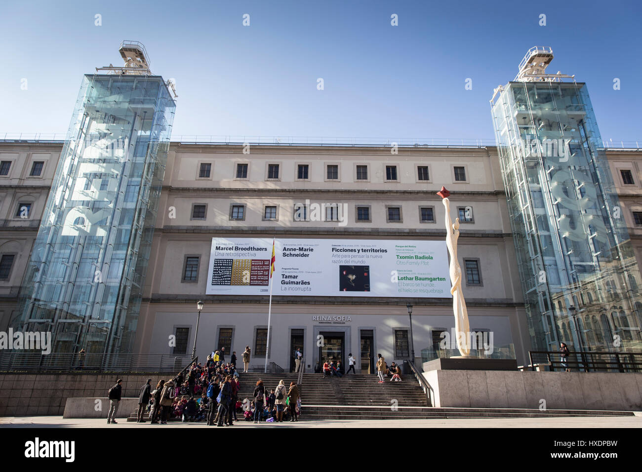 Museo d'arte moderna Reina Sofia, Madrid, Spagna Foto Stock