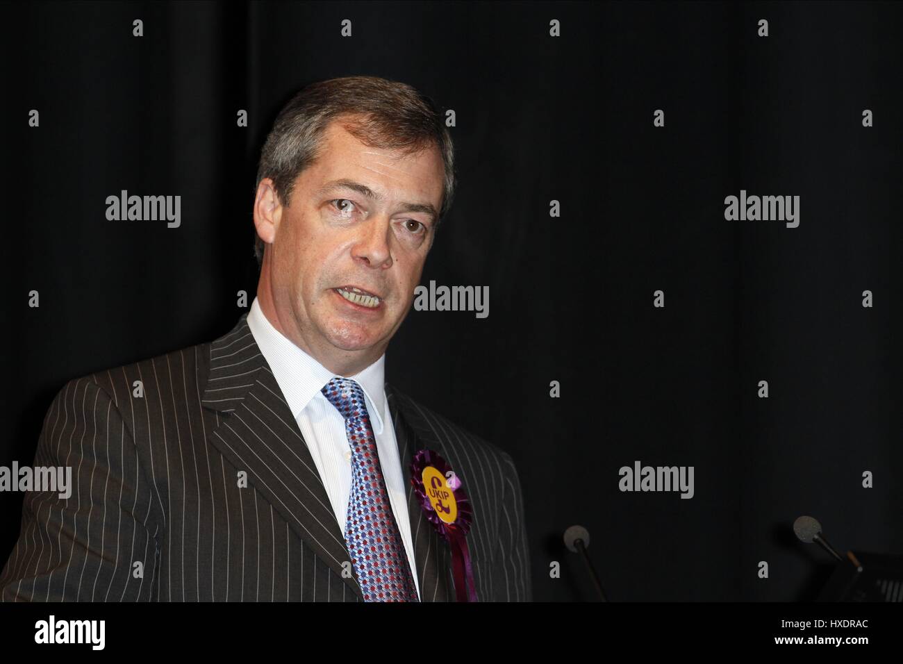NIGEL FARAGE MEP UK Independence Party LEADER 05 marzo 2011 il complesso termale di Inghilterra Scarborough Foto Stock