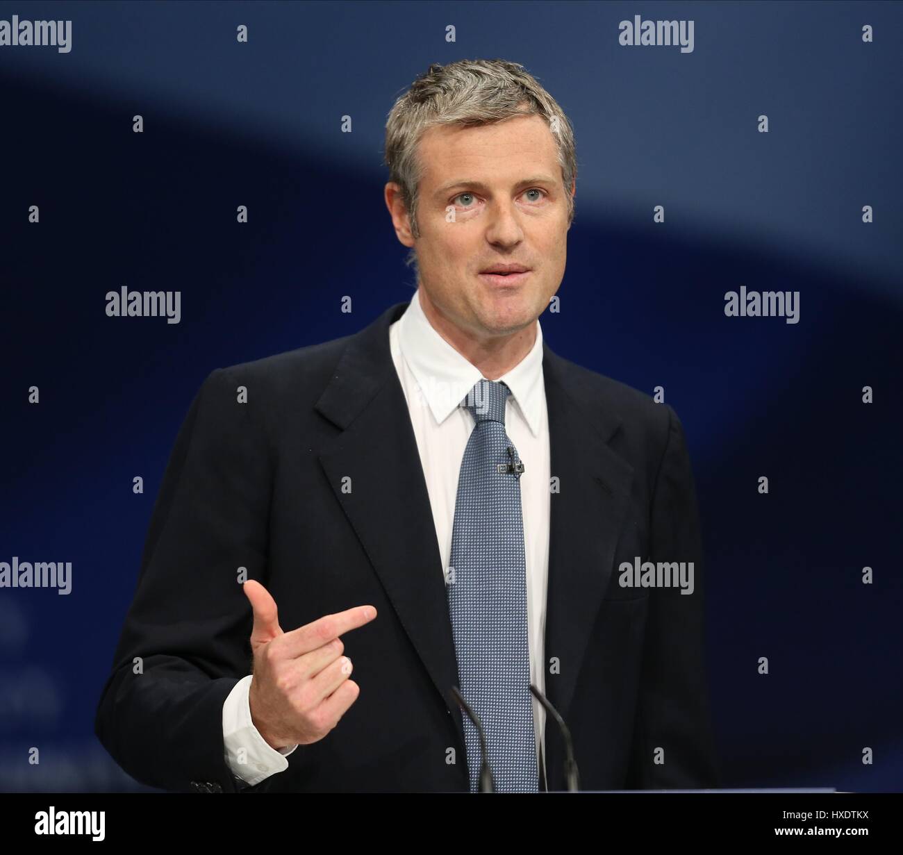ZAC GOLDSMITH MP partito conservatore 06 ottobre 2015 Manchester Central Manchester Inghilterra England Foto Stock