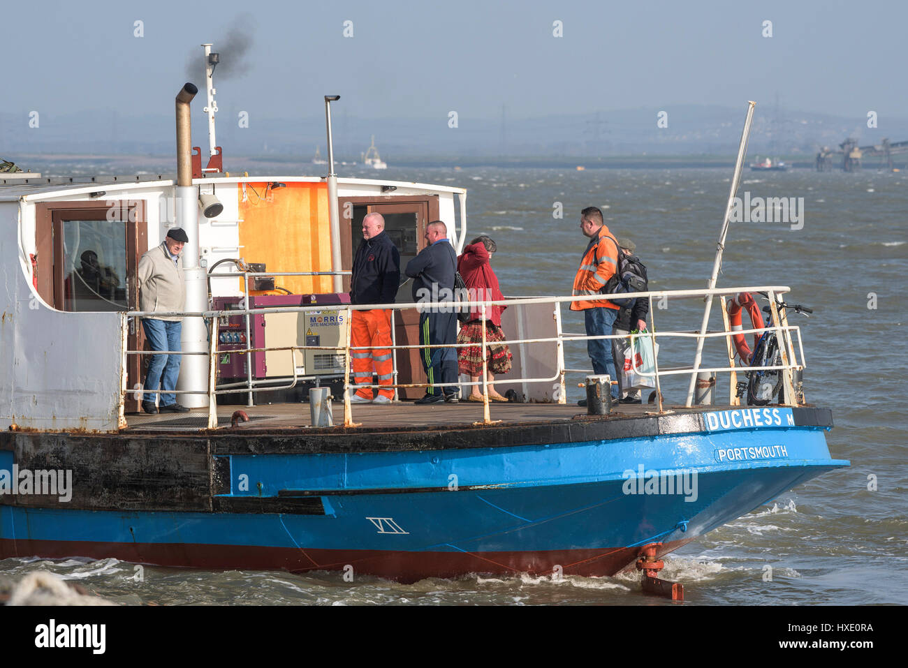 Traghetto trasporto Tilbury-Gravesend Nave passeggeri Thames di Fiume Crossing Foto Stock