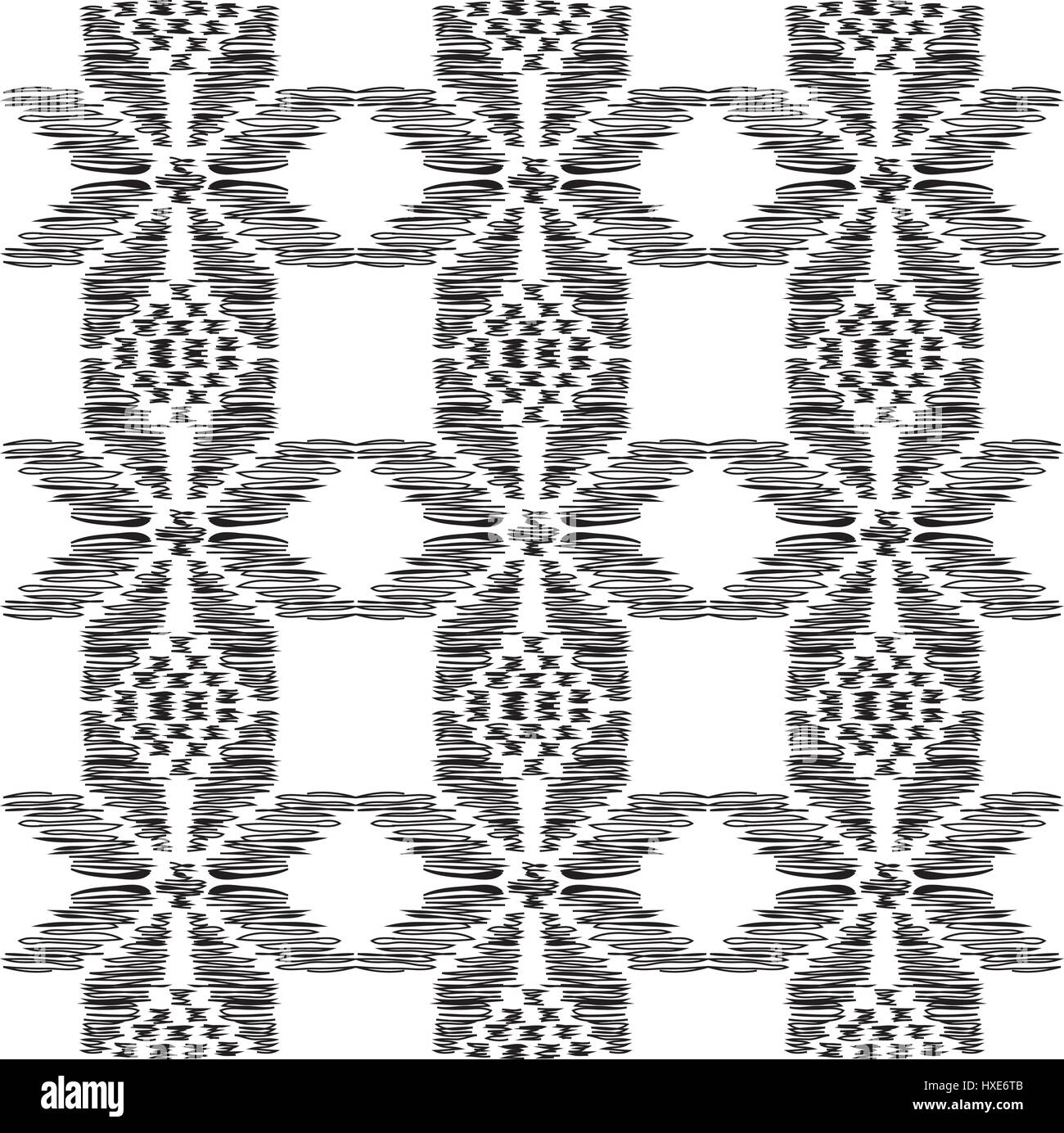 Modello tradizionale nero su bianco Illustrazione Vettoriale