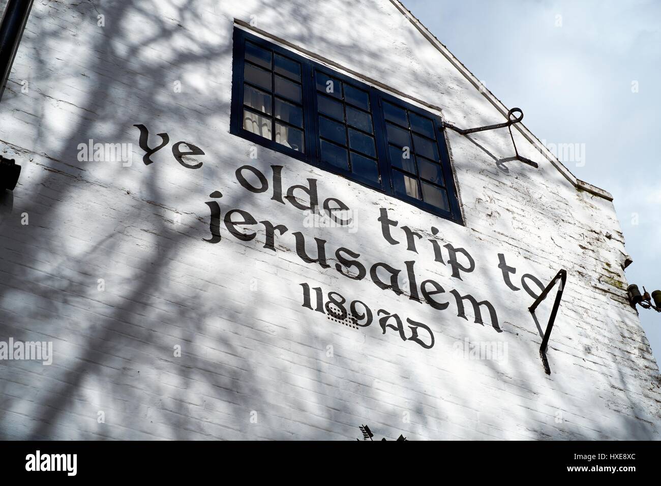 Ye Old viaggio a Gerusalemme Nottingham England Regno Unito Foto Stock