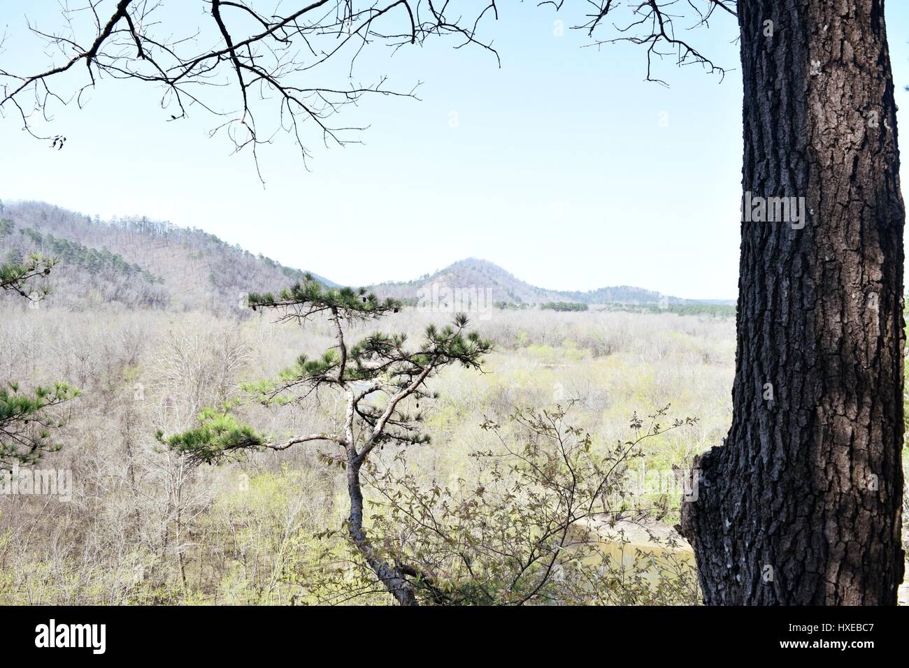 Meravigliosa vista dalla cima di un promontorio Foto Stock