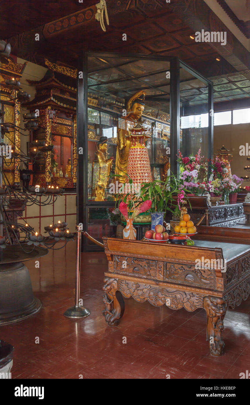 La Kuan Yin tempio situato in Honolulu Hawaii Foto Stock