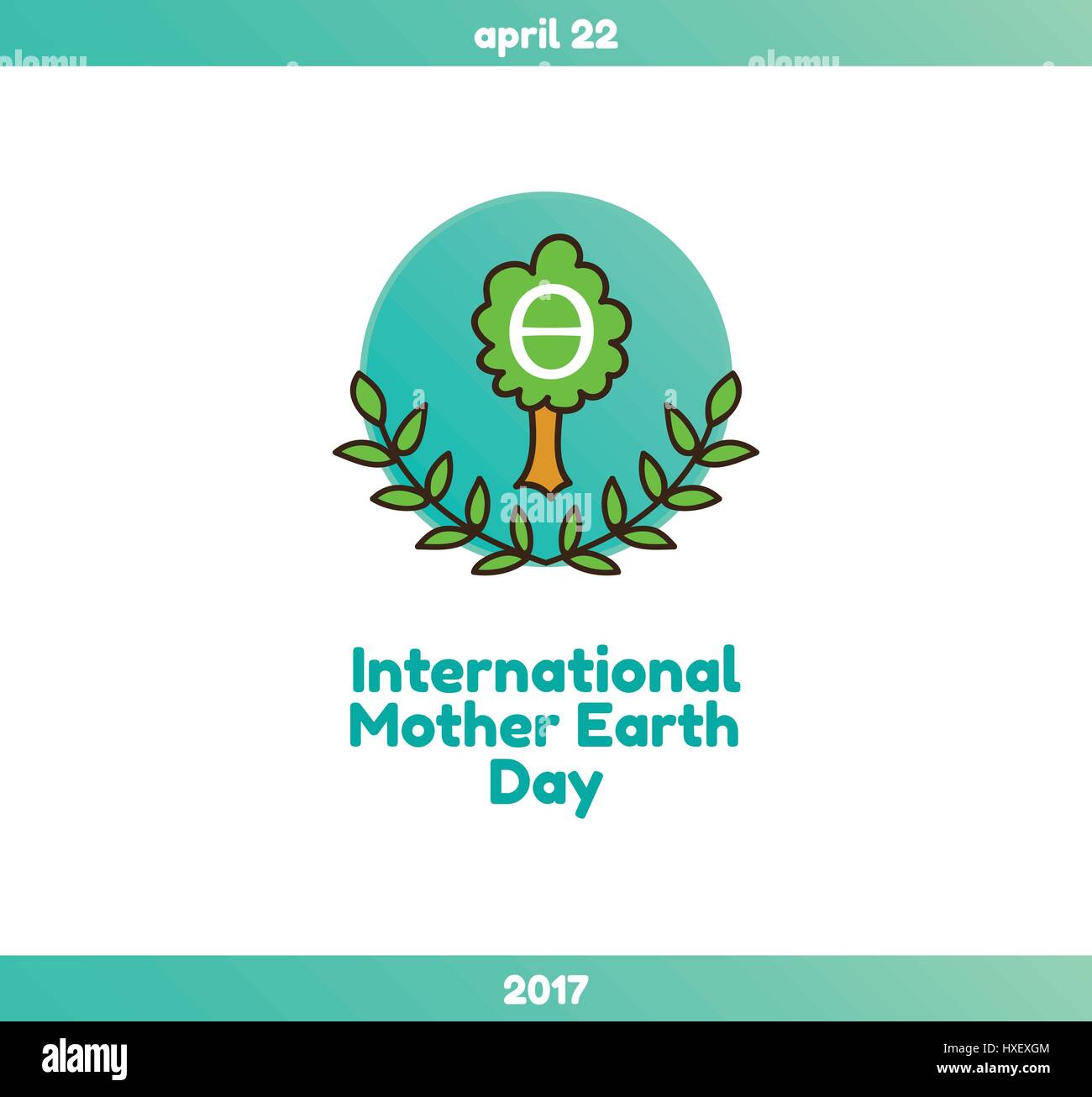 Madre internazionale la Giornata della Terra. Aprile 22, 2017. L'evento è il tema ambiente e clima alfabetizzazione. Il simbolo Theta è un elemento di flag di ecologia. Illustrazione Vettoriale Madre internazionale la Giornata della Terra. Aprile 22, 2017. L'evento è il tema ambiente e clima alfabetizzazione. Il simbolo Theta è un elemento di flag di ecologia. Illustrazione Vettoriale