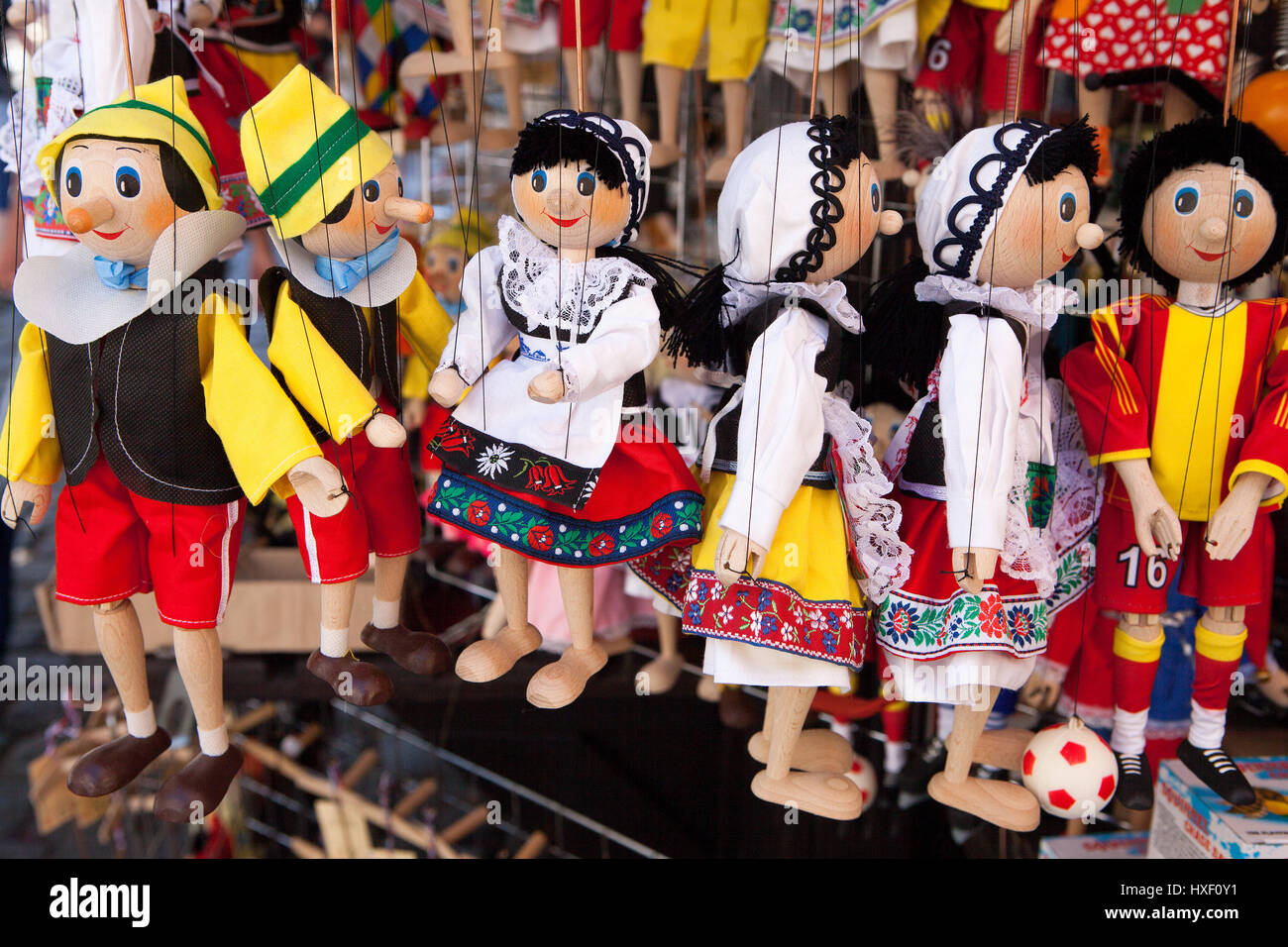 Marionette, Praga, Repubblica Ceca Foto Stock