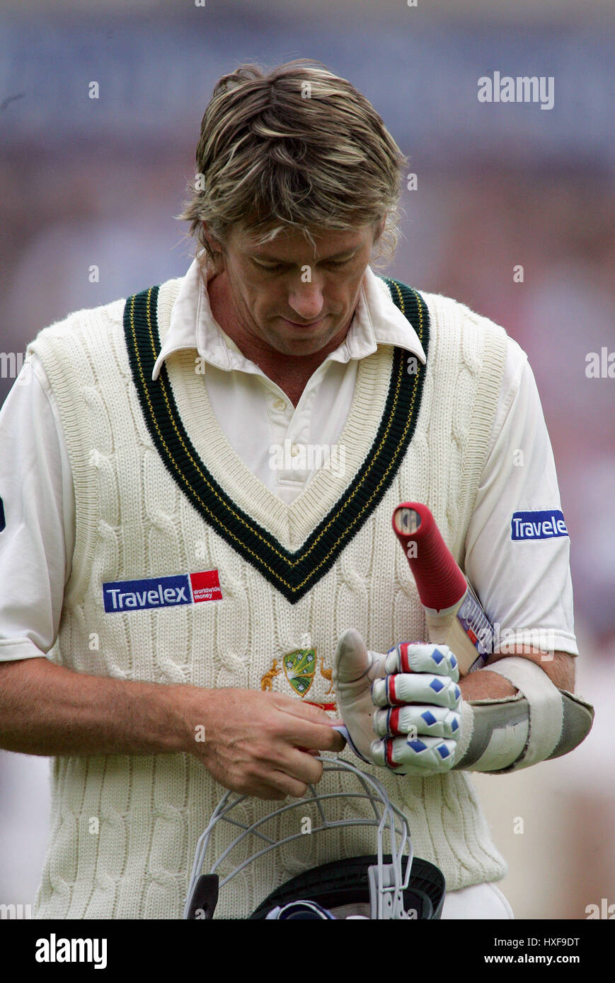 GLENN MCGRATH AUSTRALIA BRIT OVAL LONDRA 11 Settembre 2005 Foto Stock